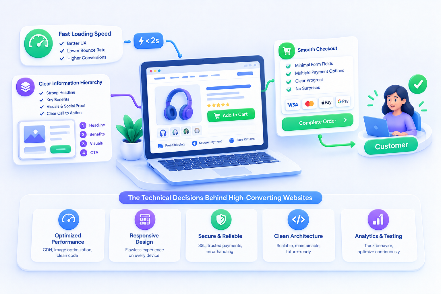 What makes a business website convert